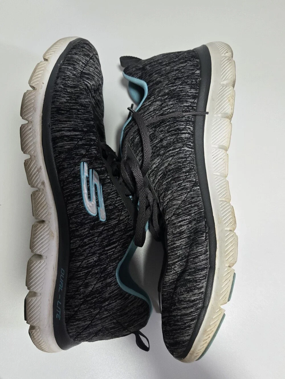 Skechers Flex Appeal 2.0 Lightweight Sneakers Size 10 Gray Blue